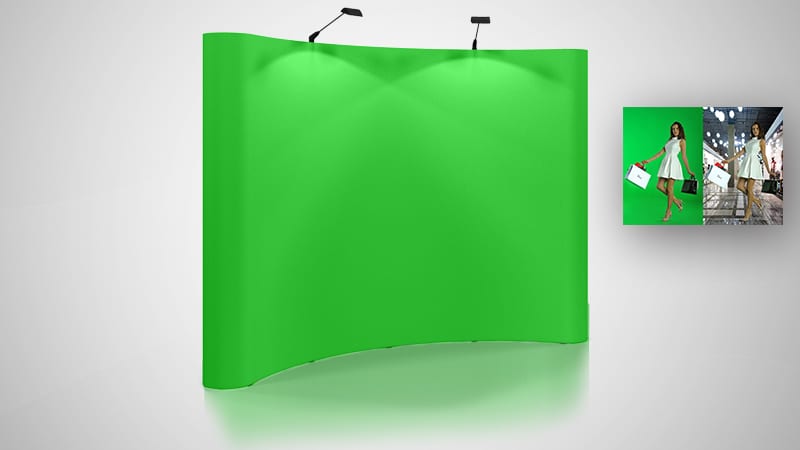 Megalux Photo Booth Rental - Green Screen Backdrop